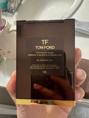 Tom Ford Brown and Gold Eye Color Quad Compact 26 Leopard Sun